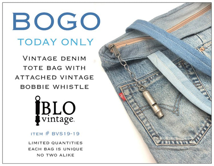 BOGO Denim Bag with Bobbie